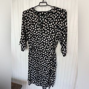 Cute floral shirt dress. Soft/thin material. Great for summer.